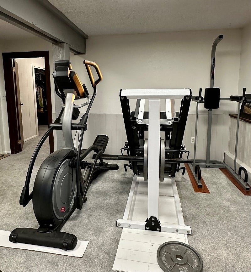 Gym equipment downstairs