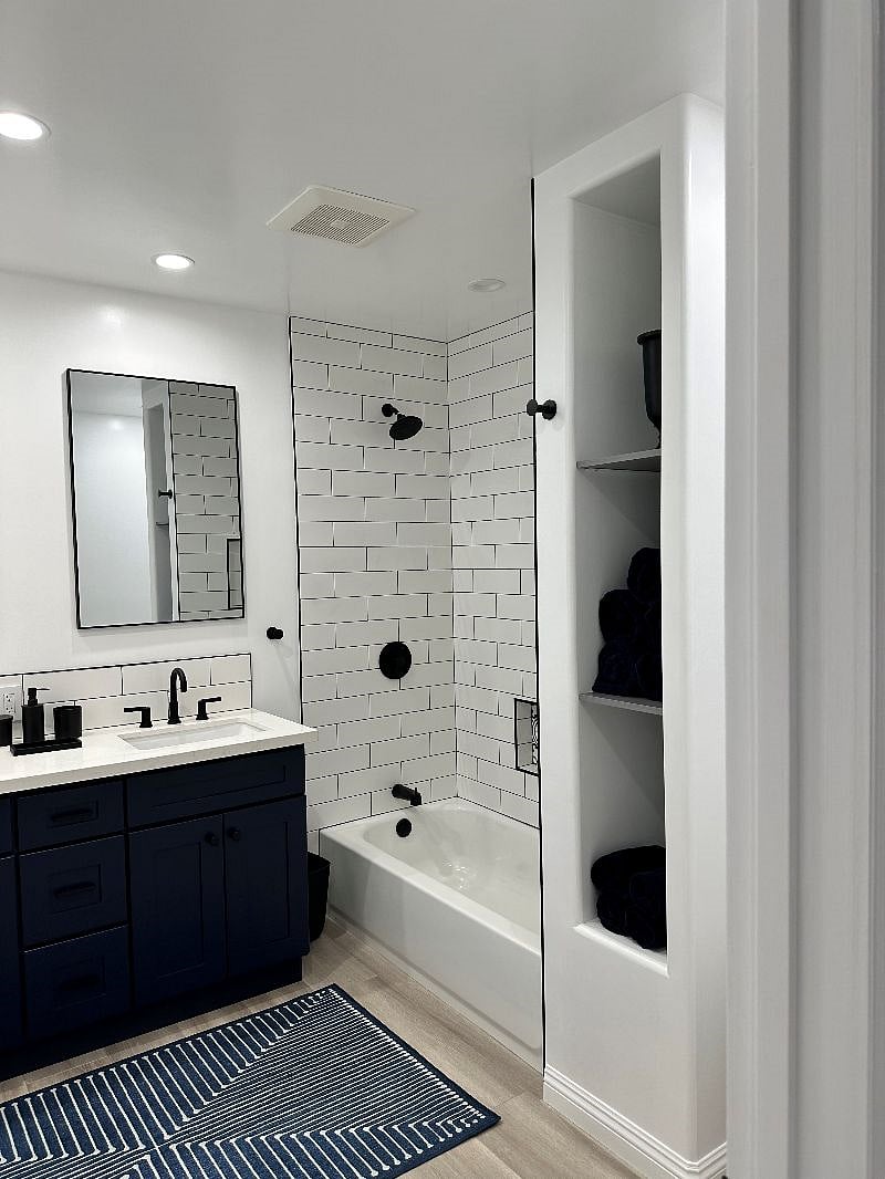 Bathroom.  Towels and linens included. 