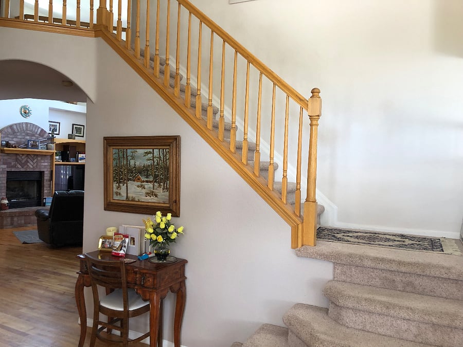 Stairs to bedroom 