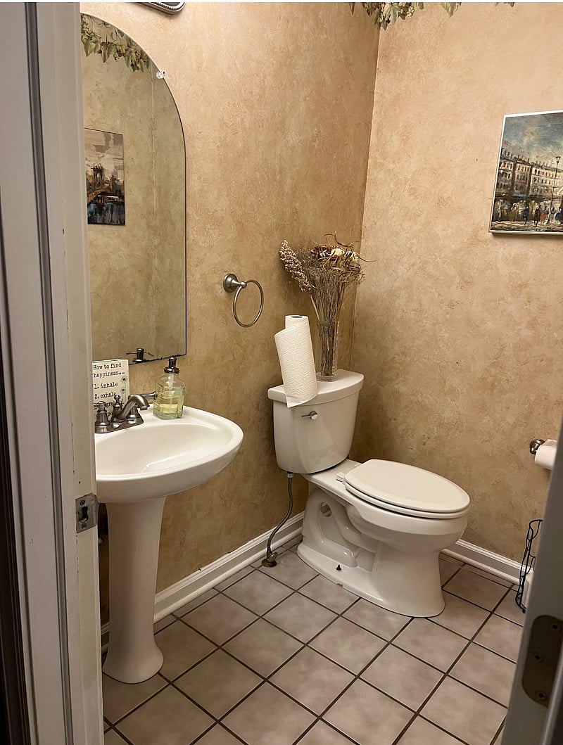 1/2 bath first Floor