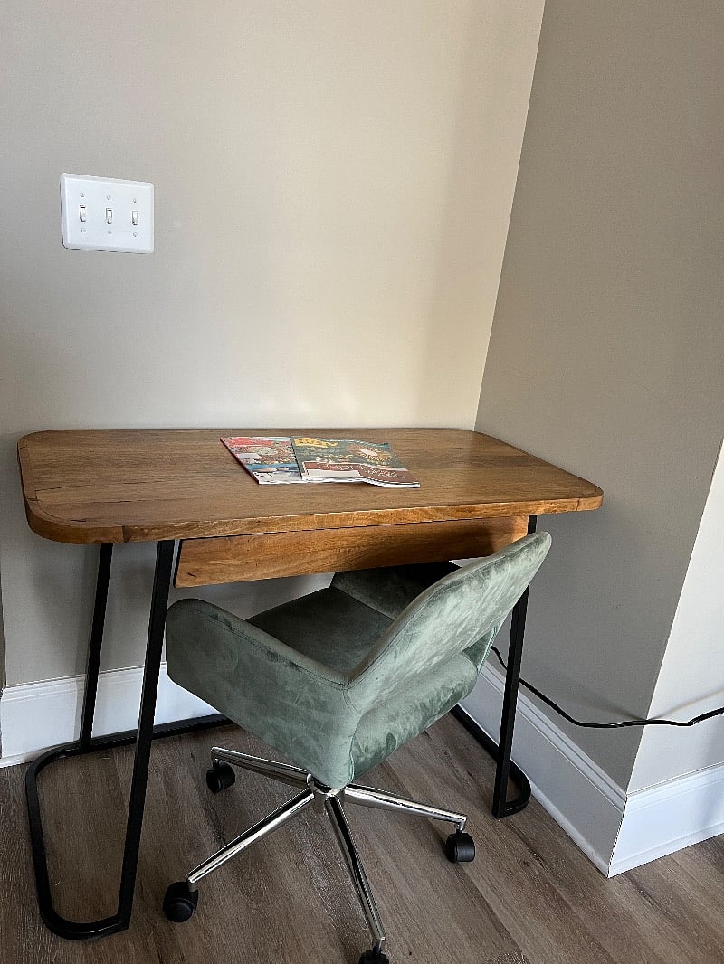 Dedicated work space.