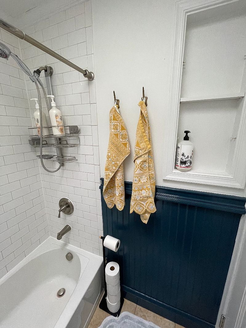 Bathroom shelving & shower