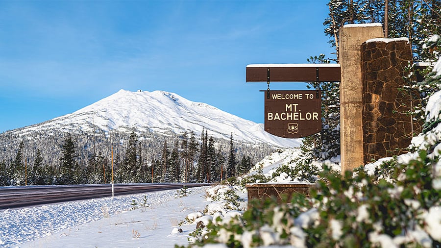 Mt Bachelor is a 25ish min drive from our house.
