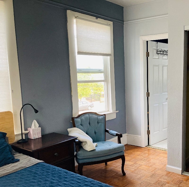 Door to private bath
