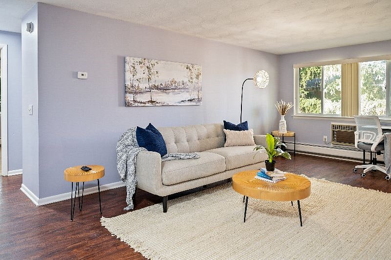 Sink into the plush and comfortable sofa to unwind after a long day's work or adventure.