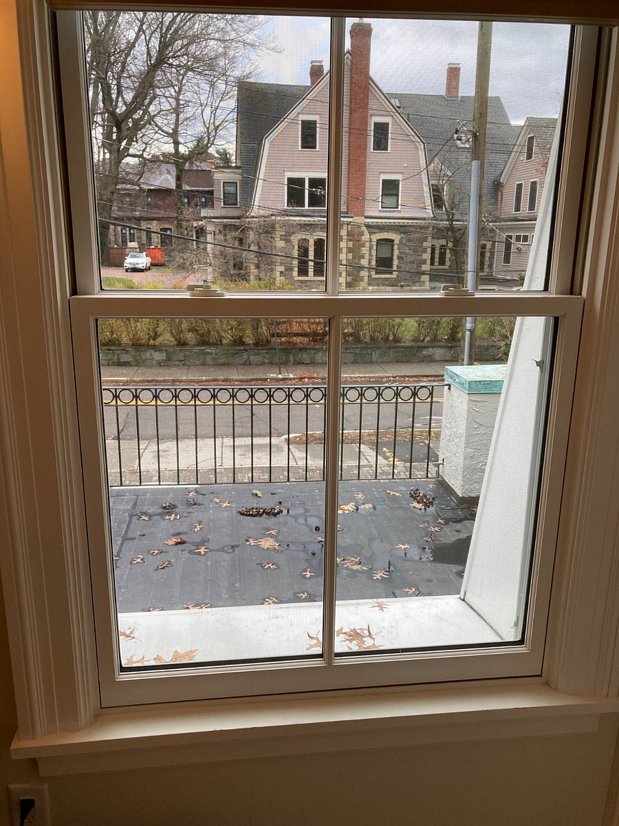 View from en-suite room