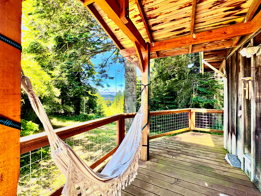 Balcony overlooking the bay