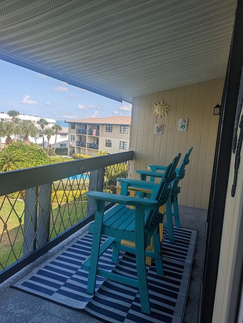 Balcony seating.