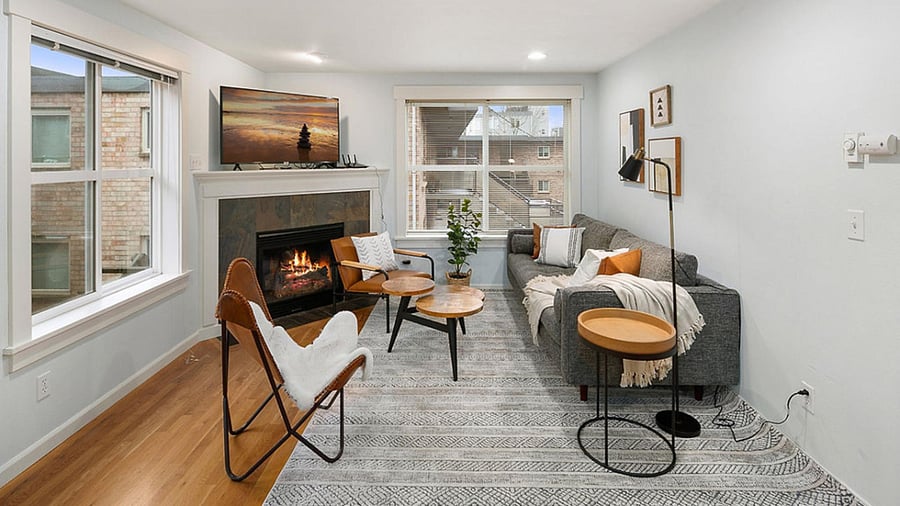 Queen Anne Townhome - Living Room