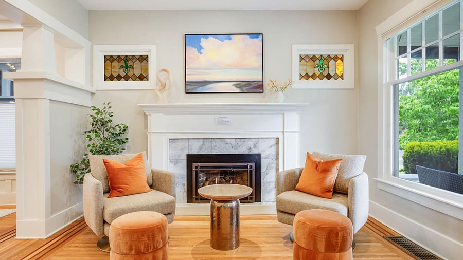Queen Anne Townhome - Living Room