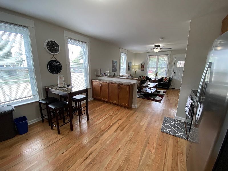 Newly renovated kitchen with all the modern conveniences. Even a full spice rack!
