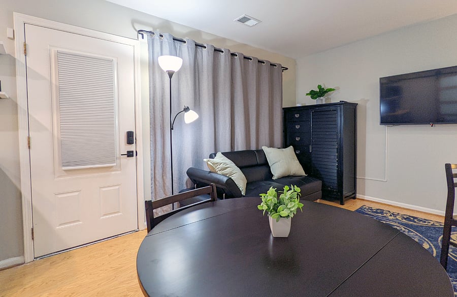 Black out/ privacy shades in sleeping area