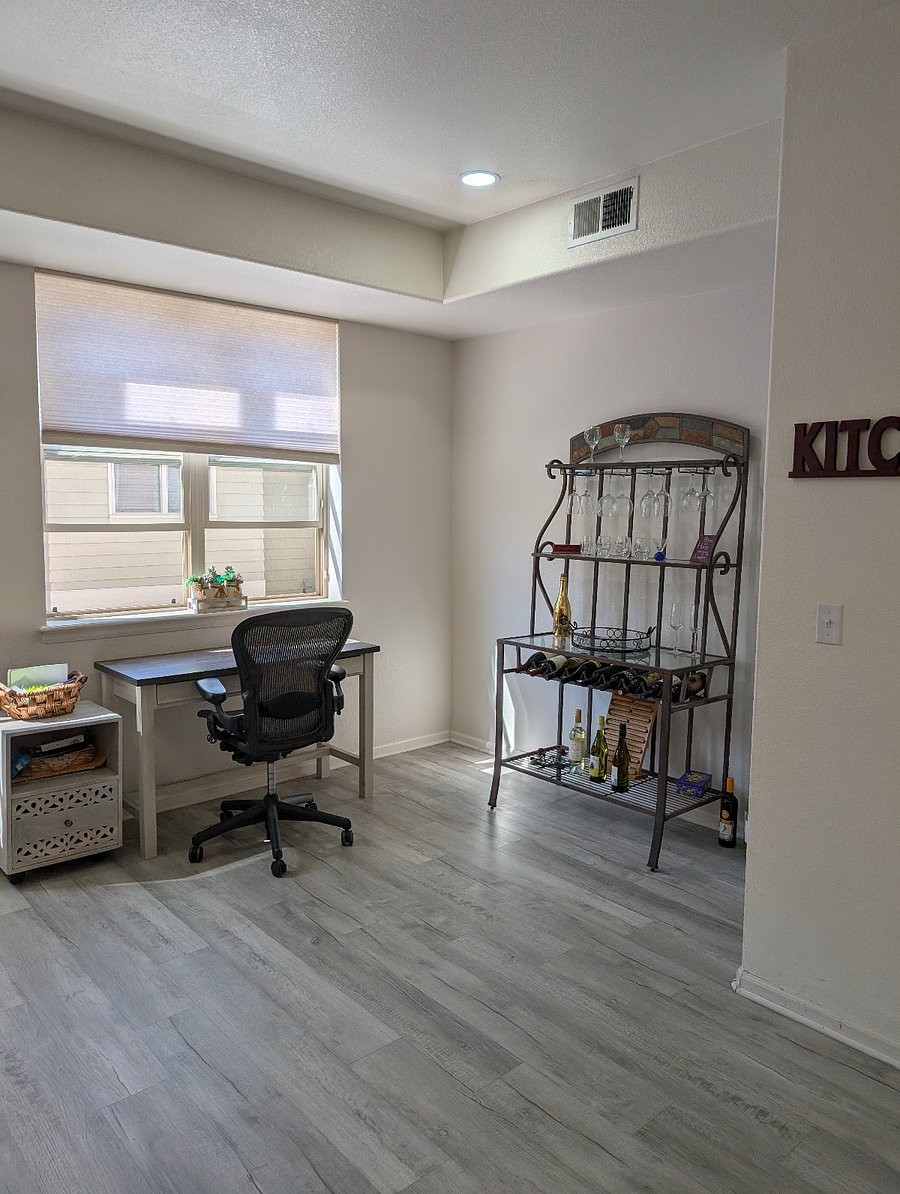 Office space in kitchen 