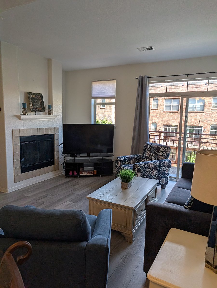 Gas fireplace and smart TV