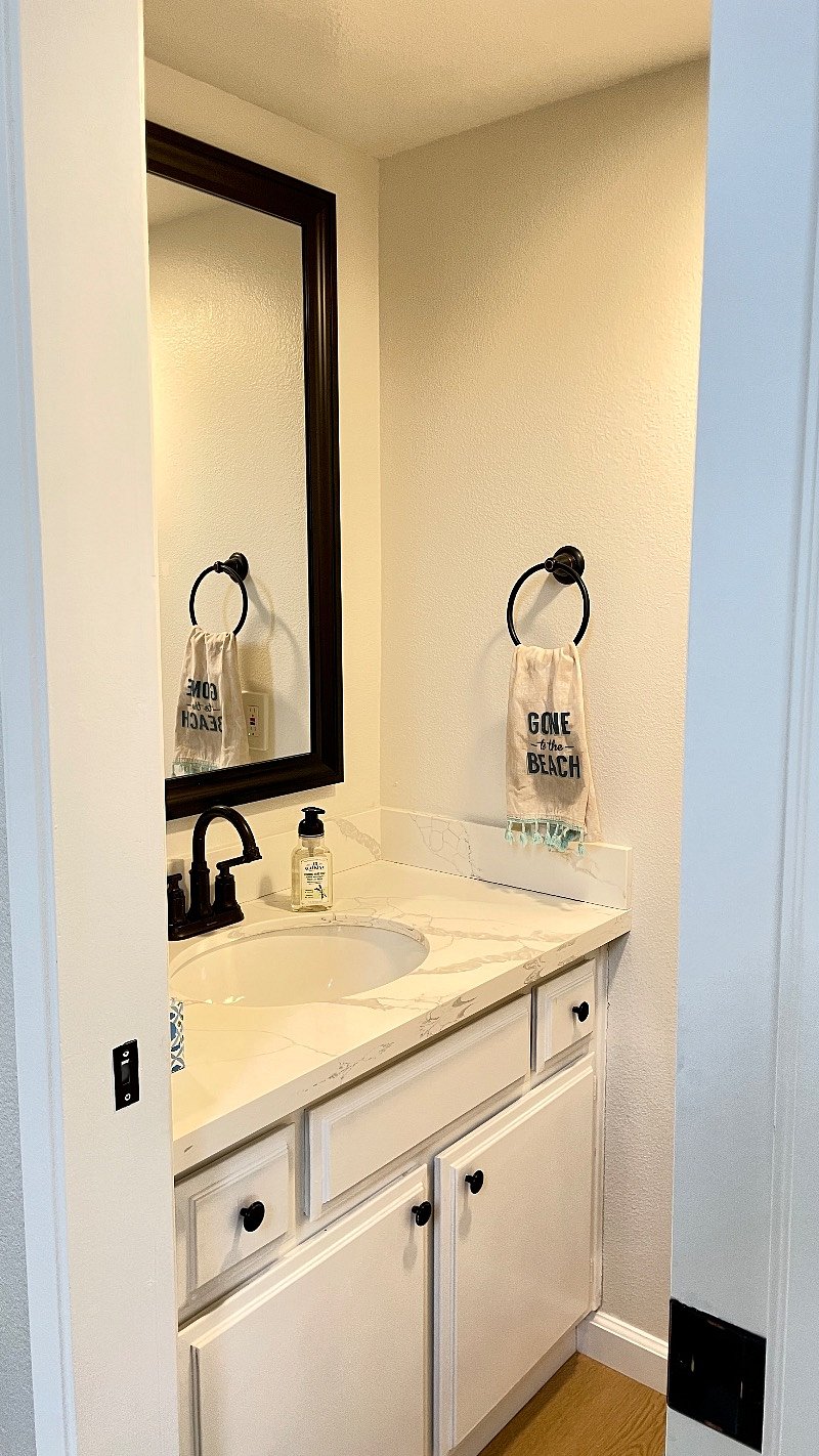Downstairs half bath