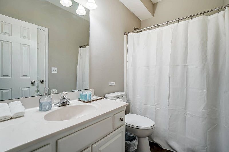 1st floor full bath with tub.