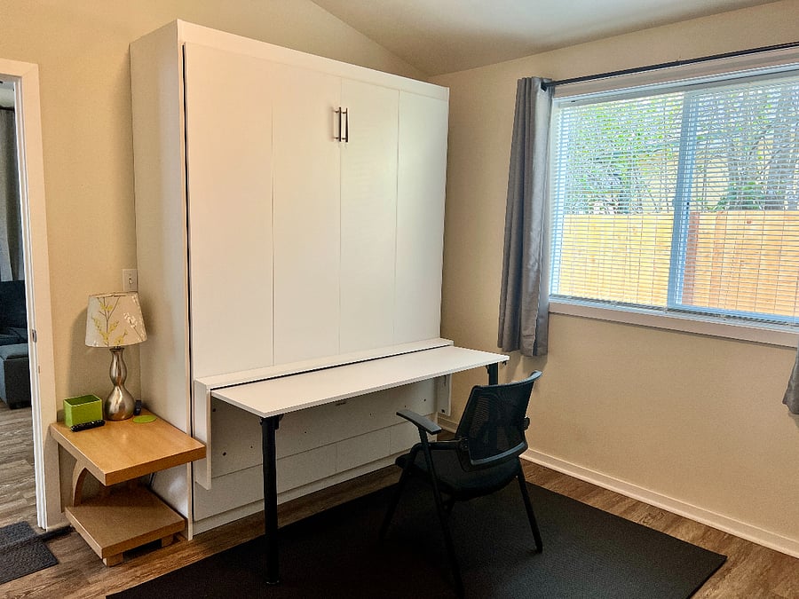 Fold out desk