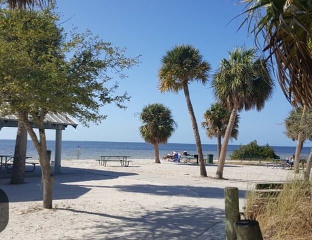 Green key beach. 10 minute drive.