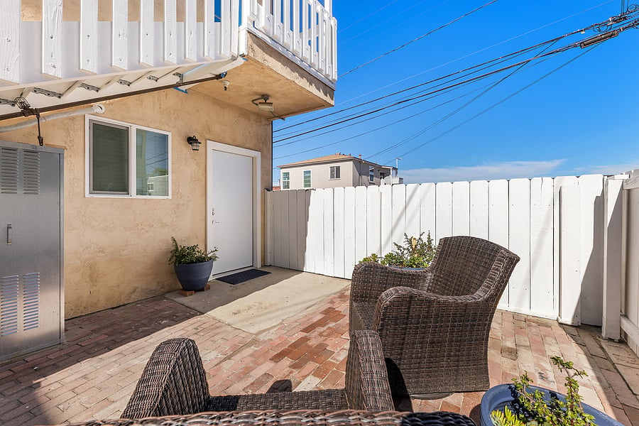 private patio area