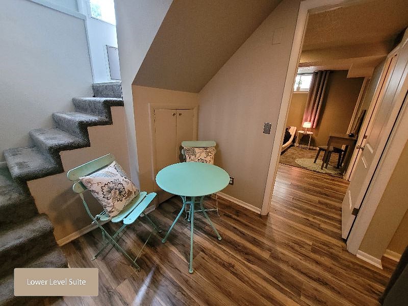 Lower Level Suite - Cafe Table & Workspace