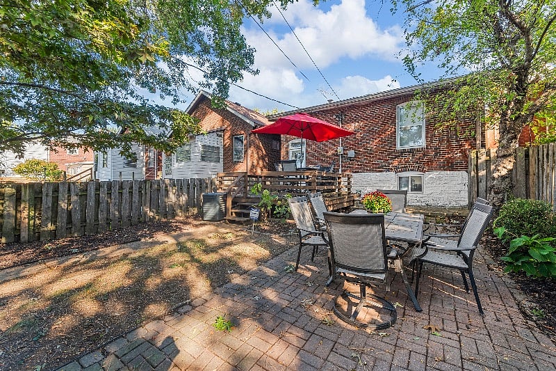 second outdoor dining table.