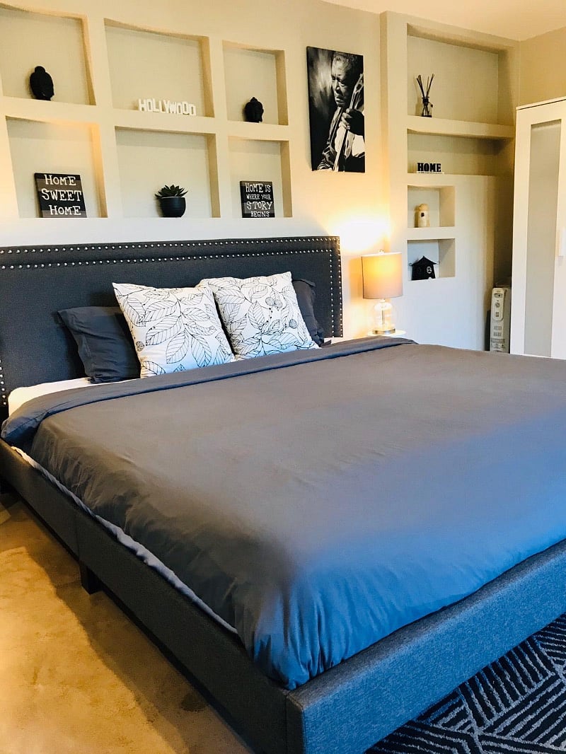 Comfortable king bed