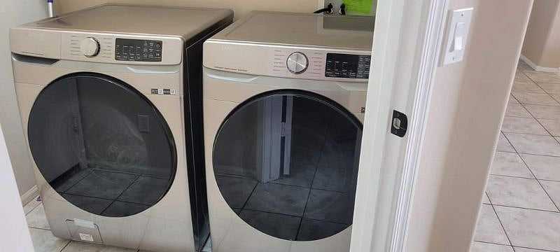 Samsung new washer and dryer with steam cycle