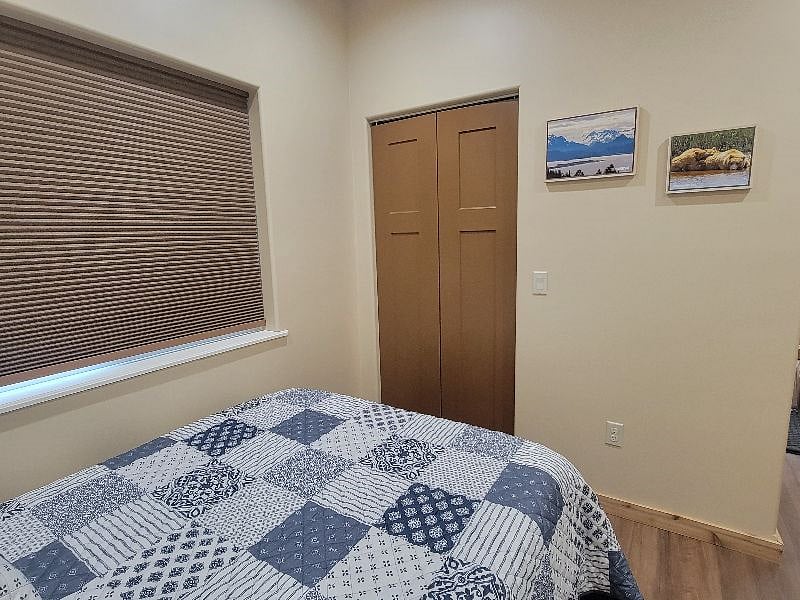 View of closet in bedroom 2.