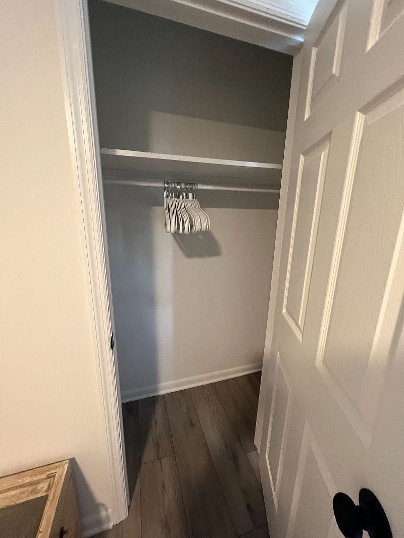 Closets in both rooms