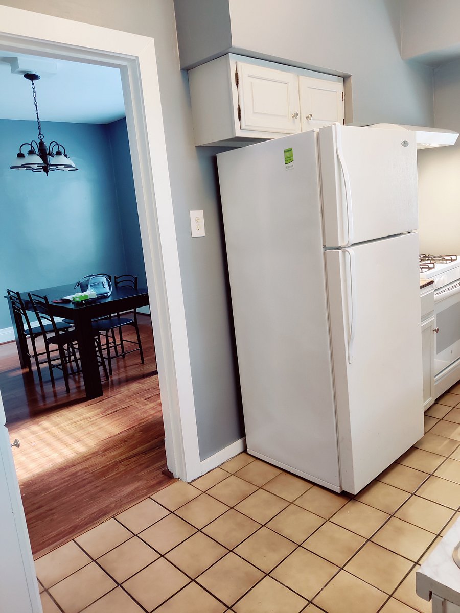 First floor apartment kitchen fridge