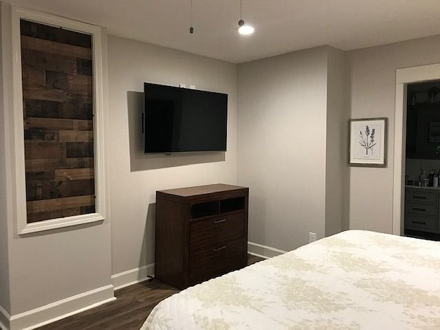 TV on the bedroom