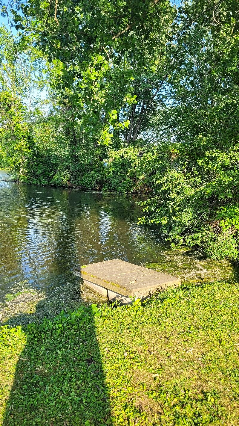 Public dock for your use at the end of the street.
