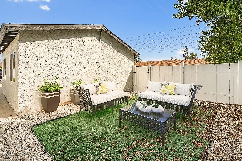 Private backyard 
