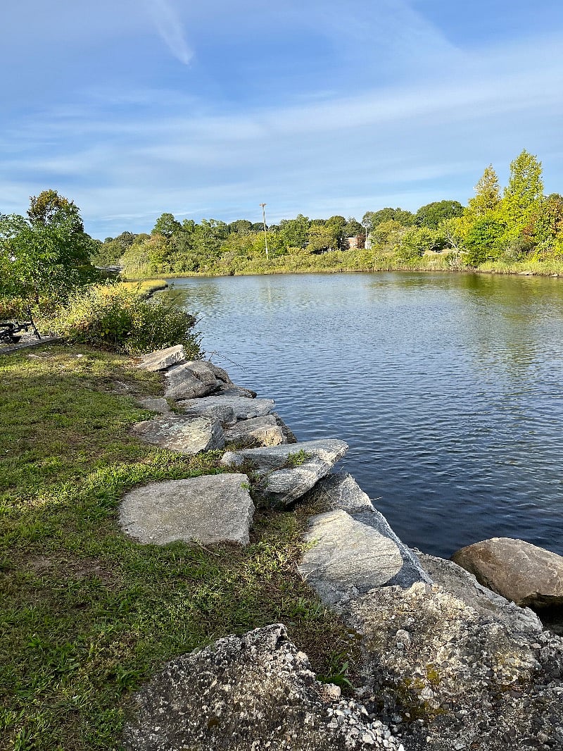 Scenic view of the cove