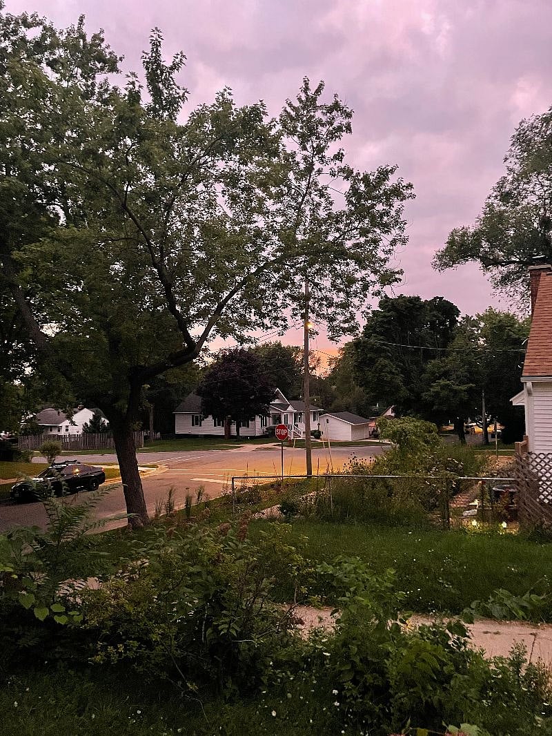 view from front porch