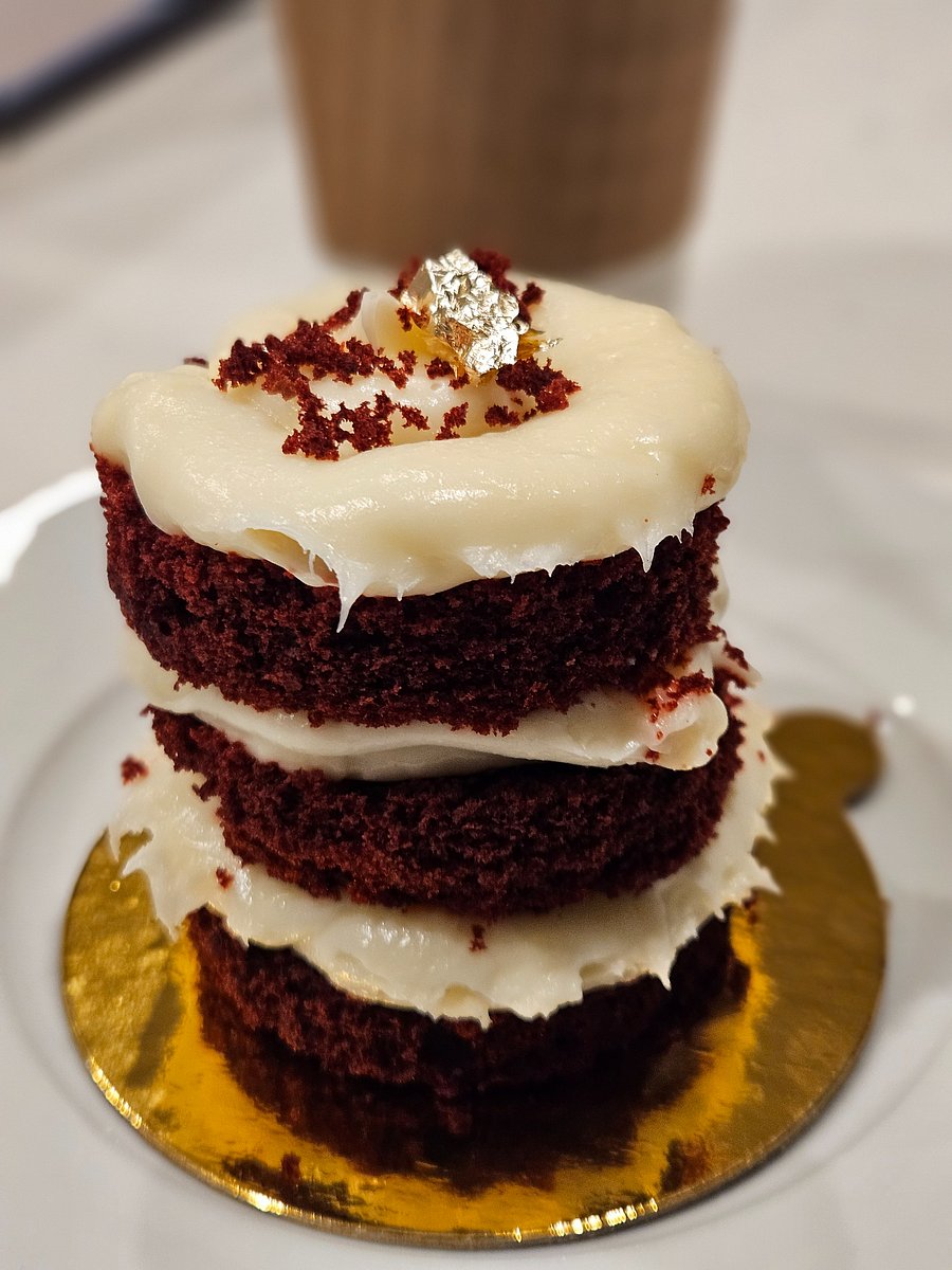 I am in love with the red velvet cake at Bread and Honey. My favorite drink other than coffee is the Matcha Latte.