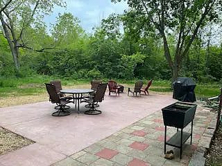 Rear Patio, Grill, Fire Pit