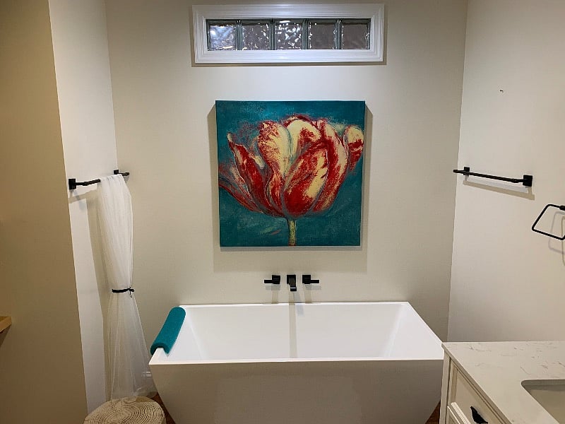First Bathroom Soaking Tub