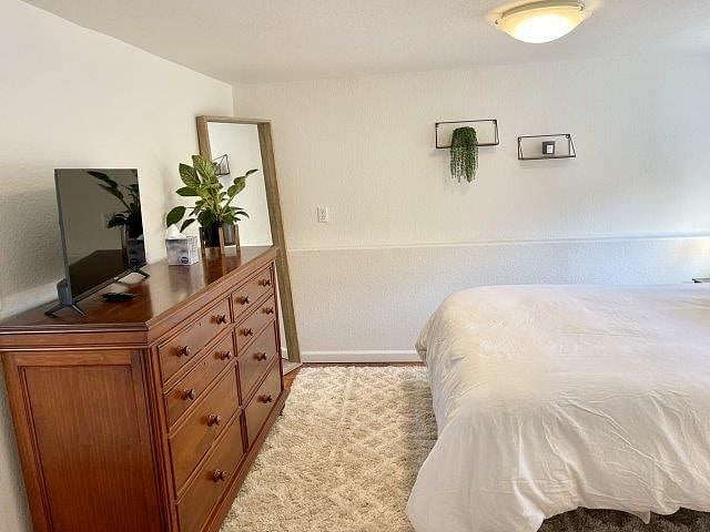 Bedroom with large dresser
