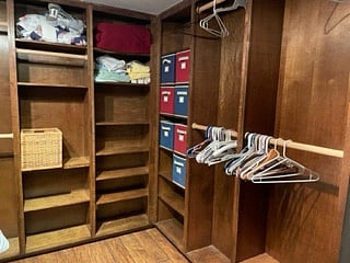 There is also a huge closet area in the bedroom.