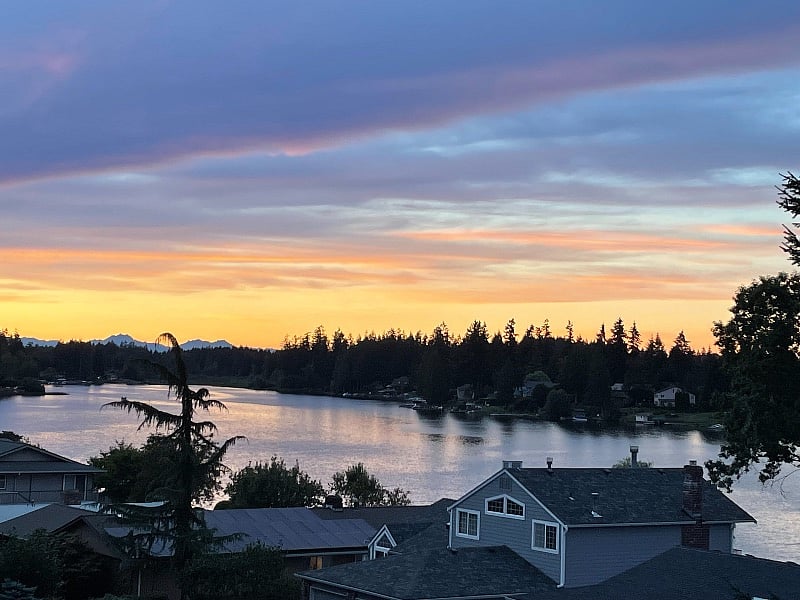 View of Long Lake from the house.