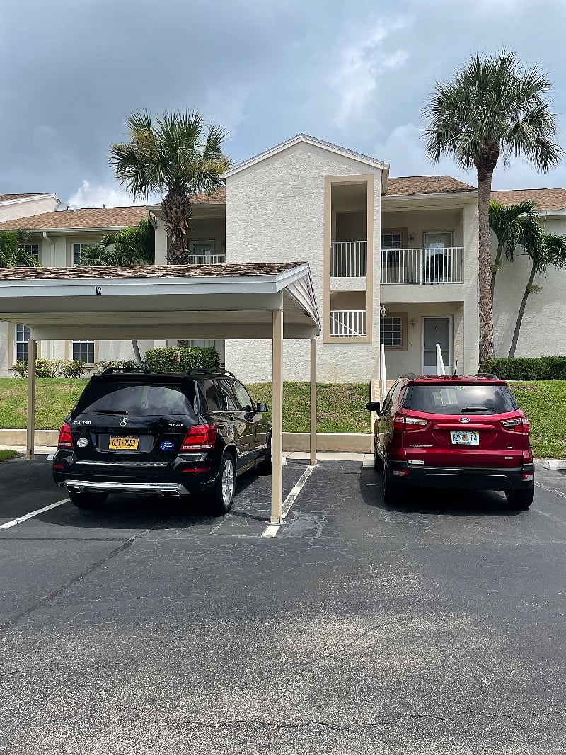 Parking outside condo
