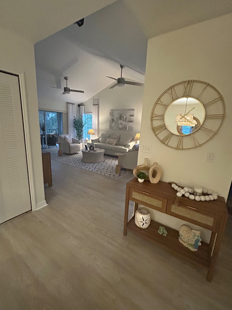 Looking into living room from dining room