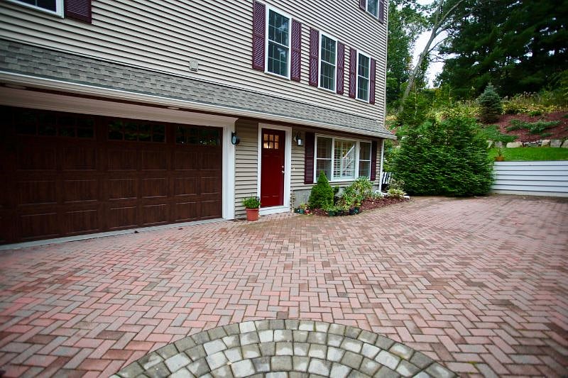 Entrance to the unit and parking space