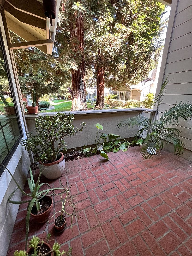 Patio/sitting area just outside of private room. *No bbqs
