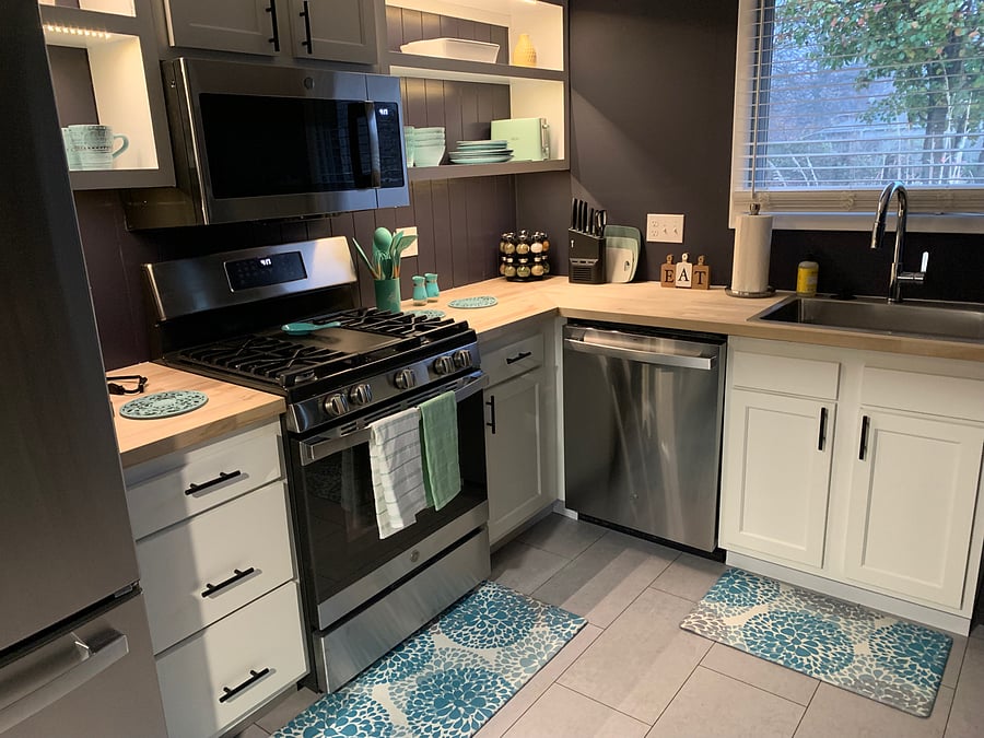 Newly remodeled kitchen with all new stainless appliances.