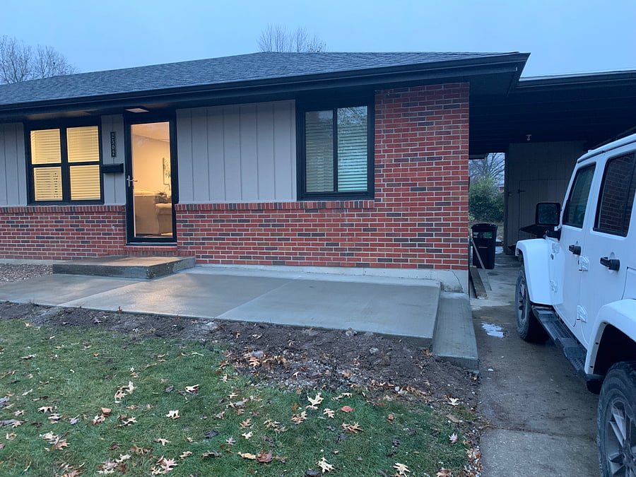 Off street parking in the driveway and there is also a carport with a storage shed.