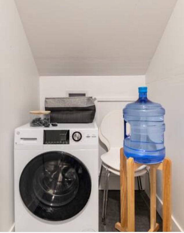 Washer/Dryer unit in pantry/laundry room