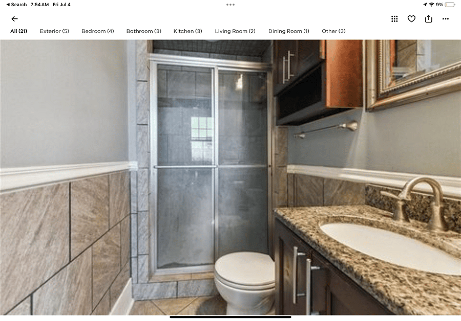 This is the bathroom attached to bedroom two