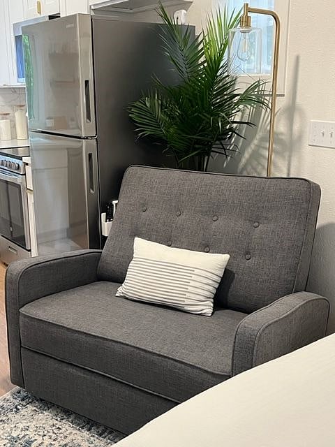 Small couch reclines!